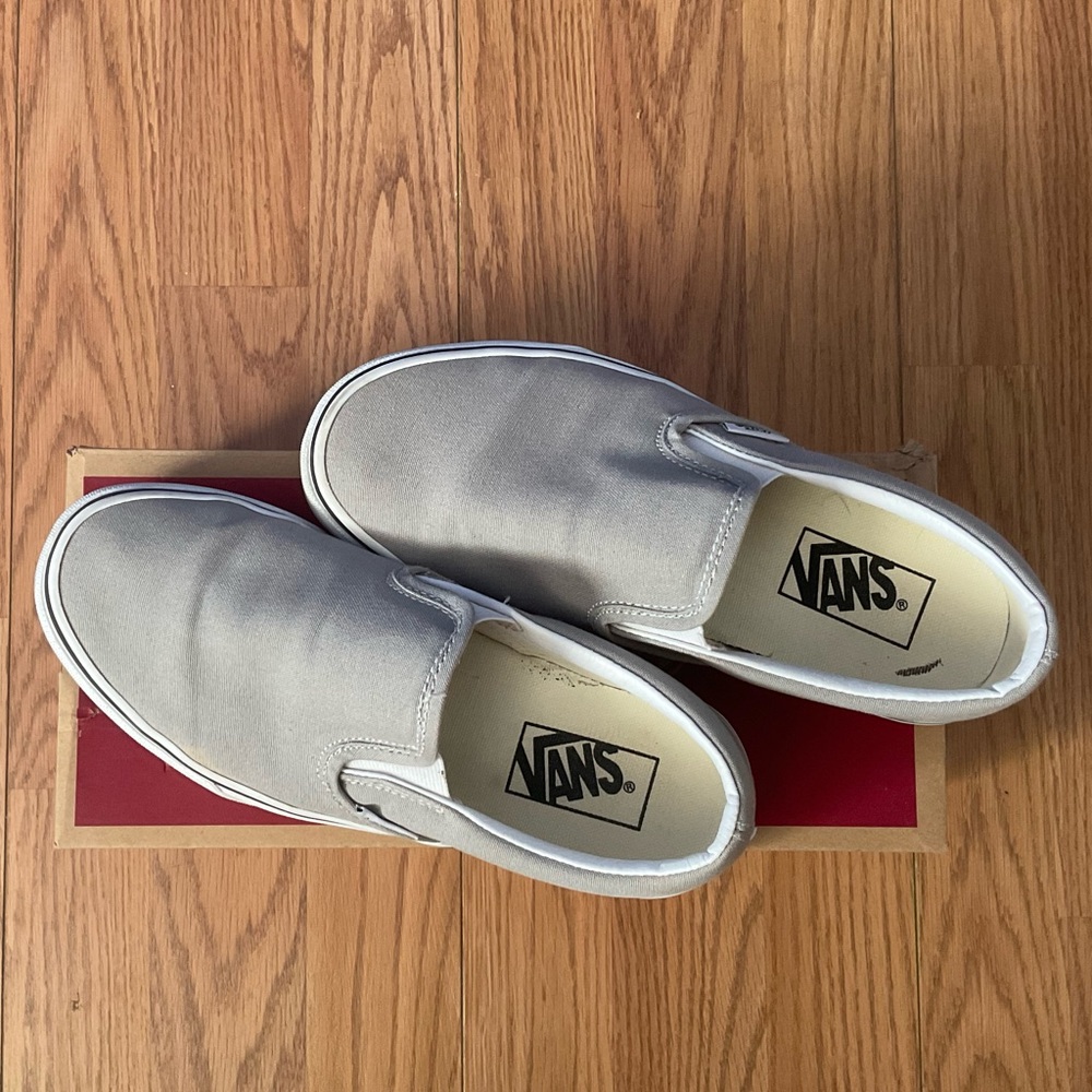 Vans Women’s Gray Slip-On Shoes